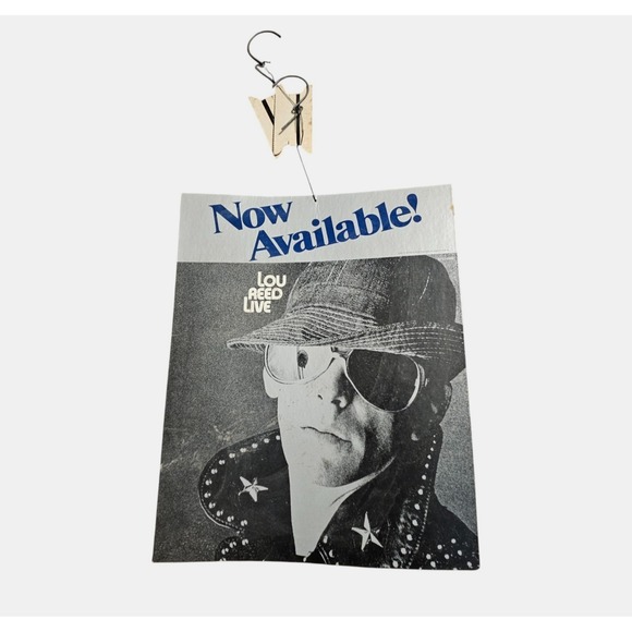 Other - Lou Reed Live 12x16 Vintage 1975 Hanging Mobile Promo‎ Display RCA Records Rock